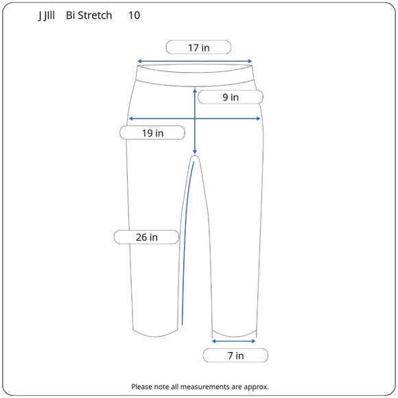 J Jill Womens Bi Stretch Dress Pant Multicolor Check Ankle Flat Front Size 10 - Picture 3 of 12